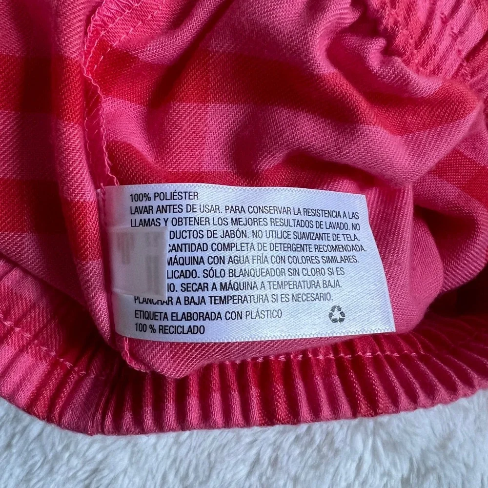 Cat Jack‎ Kids Girls Pink Red Plaid Sleepwear Pajama Pants Size S 6/6X NWT